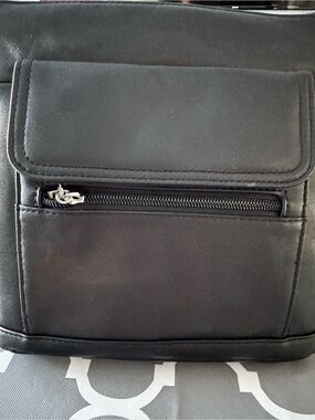 Giani Bernini Nappa Leather Black Crossbody Bag NWT